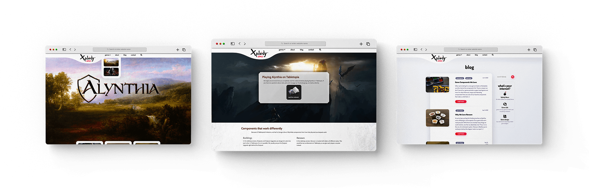 Xplody Games website